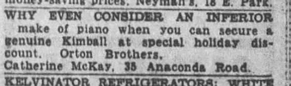 Clipping from The Montana Standard